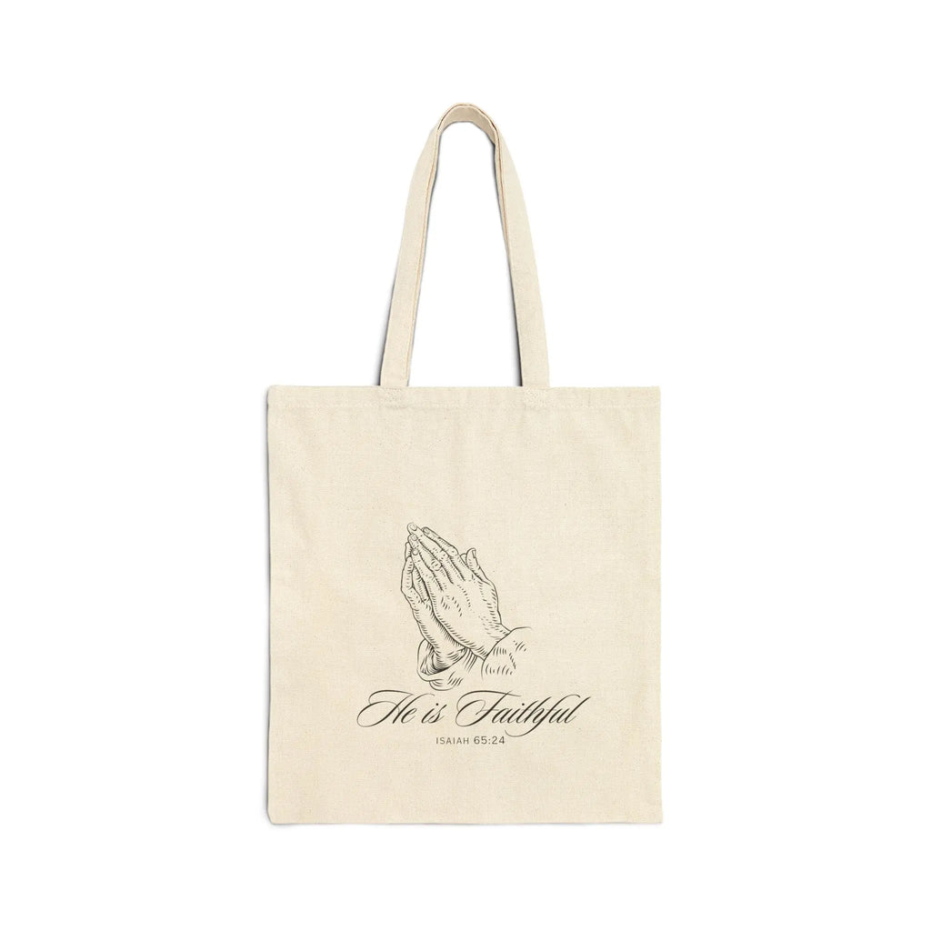 He is Faithful Tote Bag Printify